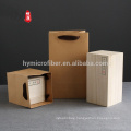 Logo printing outdoor portable kraft paper bag wholesale